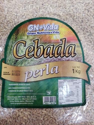 Cebada perla 1kg