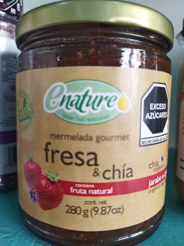 mermelada gournet fresa y chia