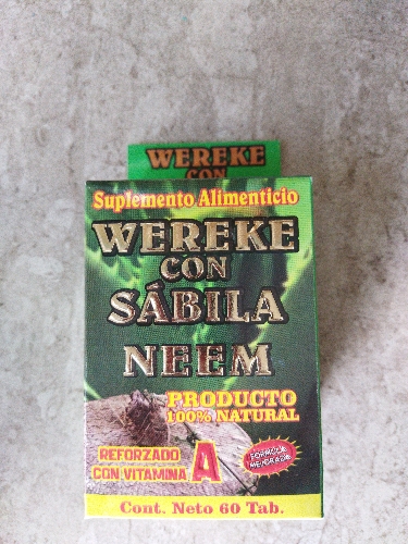 Wereke con sábila y Neem 60 pz