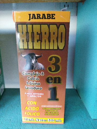 Hierro 3en1 jarabe 500mil