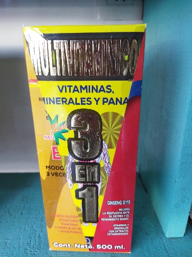 Multivitaminico 3 en 1 jarabe 500 mil
