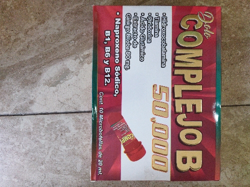 Complejo B dolo ampolletas 10pz