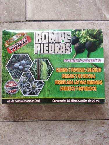 Rompe piedras ampolletas 10 pz