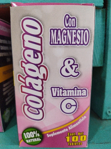 colageno con magnesio y vitamina c 100 tabletas
