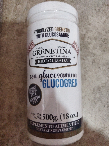 Grenetina Hidrolizada con glucosamina 500gr