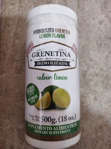 Grenetina Hidrolizada limón 500gr