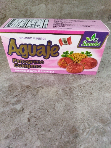 aguaje fenogreco colageno 30 capsulas