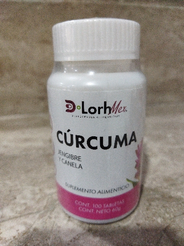 Curcuma jengibre y canela 100 pz