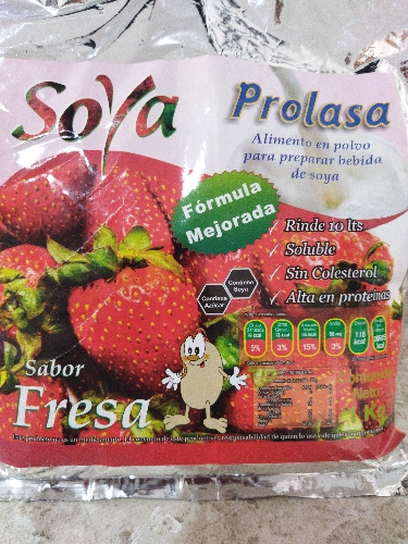 Leche de soya fresa 1kg