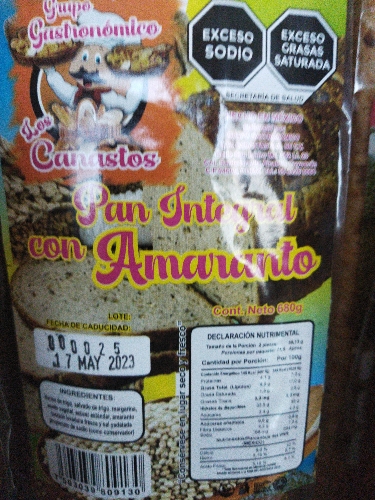 Pan barra amaranto