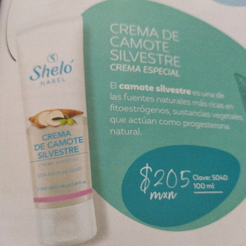 Crema de camote silvestre 100mil