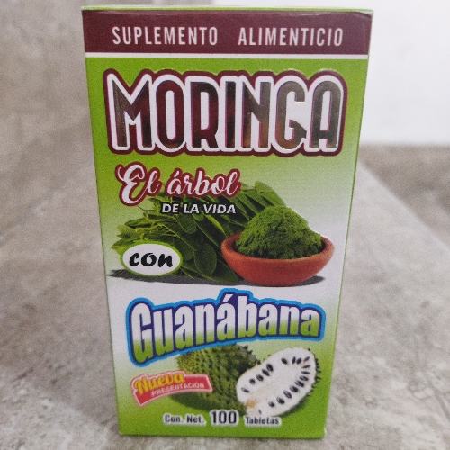 Moringa con Guanabana 100 tabletas