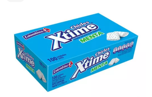 157 Chiclet xtime menta x100