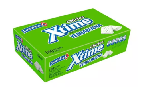 158 Chiclet Xtime Yerbabuena x100