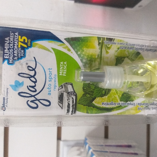 Glade autosport repuesto menta
