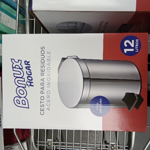Cesto de acero inox 12l Bonux