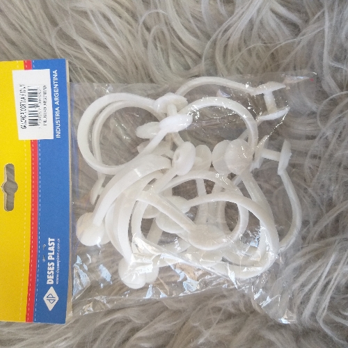 Ganchos x12 cortina de baño
