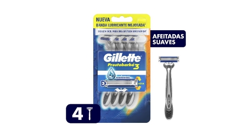 Gillette x4 cabezal movil con gel