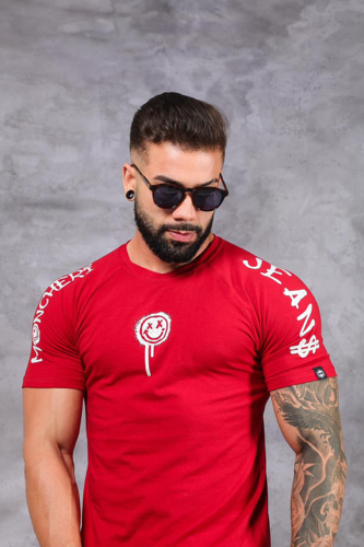 T: P Camisa Monchéri vermelha cara