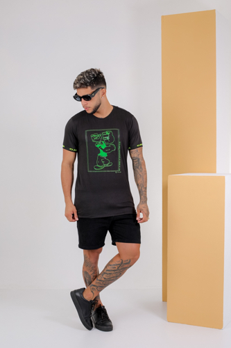 T:P Camisa ojr cara verde cana @