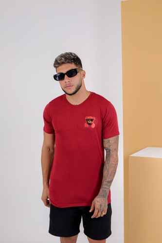 T:M Camisa ojr vinho urso @