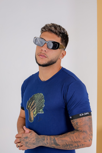 T:P Camisa ojr azul desenho @