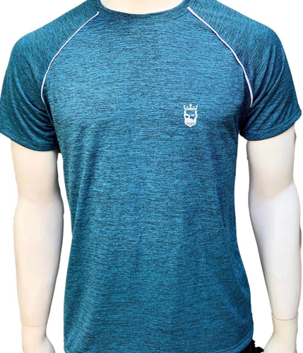 T: P Camisa esportiva azul  @