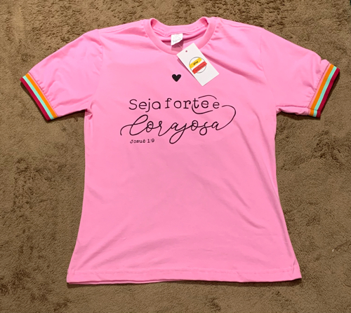 Blusa butterfly rosa T: P