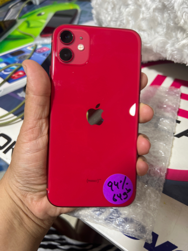 ❌ # 1416 IiPhone  11 de 64 Gb  rojo 94%