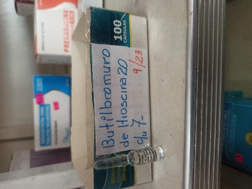 BUTILBROMURO DE HIOSCINA 20 MG/1ML ANTIESPASMODICO