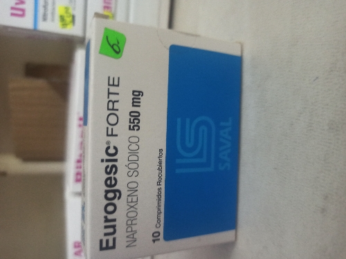 EUROGESIC FORTE naproxeno sódico 550 mg COMPRIMIDO