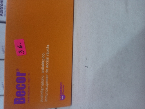 BECOR BETAMETASONA 4 MG/1ML(COFAR)