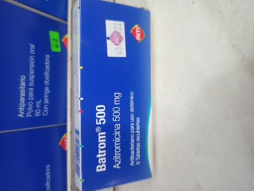 BATROM 500MG AZITROMICINA(INTI)