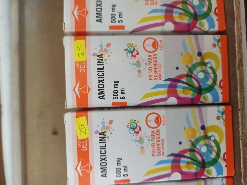 AMOXICILINA 500 MG/5ML JARABE X100ML