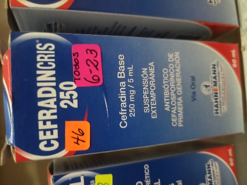 CEFRADINCRIS 250 JARABE X 60 ML(HAHNEMANN)
