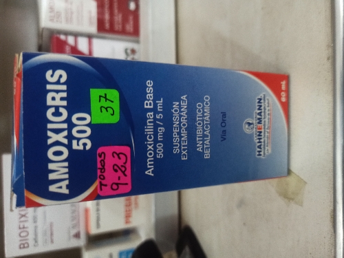 AMOXICRIS 500 JARABE X60 ML(HAHNEMANN)
