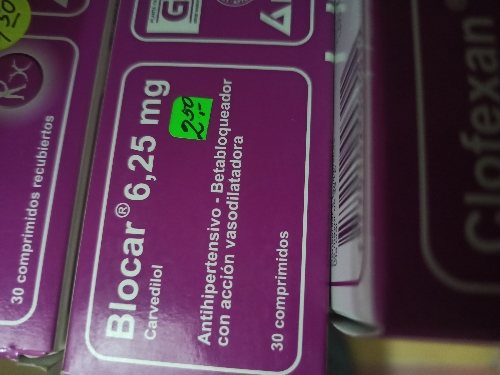 BLOCAR 6,25 MG COMPRIMIDO(bago)