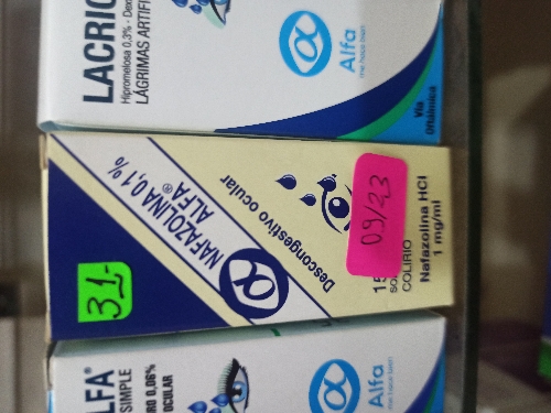 NAFAZOLINA 0,1% COLIRIO X15 ML