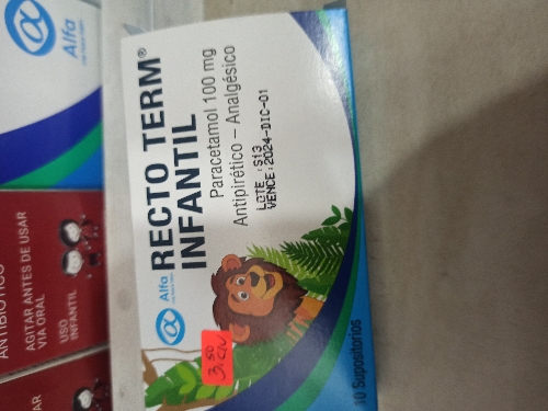 RECTO TERM INFANTIL SUPOSITORIO