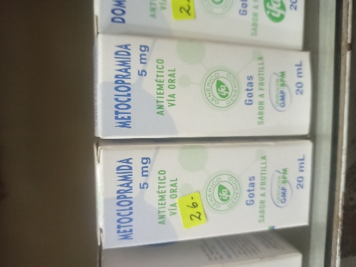 METROCLOPRAMIDA 5 MG GOTAS X20 Ml