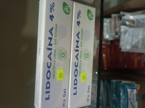 LIDOCAINA 4% GEL X20 GR