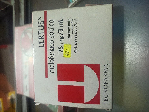 LERTUS DICLOFENACO SODICO 75MG/3ML ampolla(TECNOFARMA)