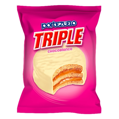 Alfajor Portezuelo Triple Blanco