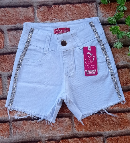Short jeans branco 36