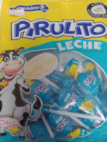 Pirulito leche x48