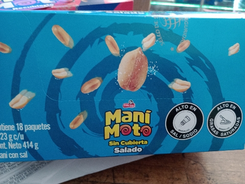 Maní sal por caja