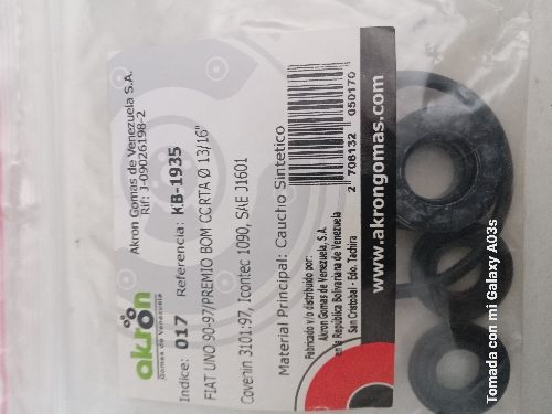 017 Fiat uno premio bomba corta 13/16 - kit de bomba