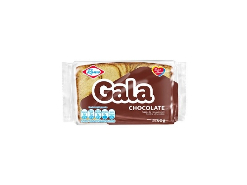 PONQUE GALA CHOCOLATE  TAJADA 60 G X UNIDAD
