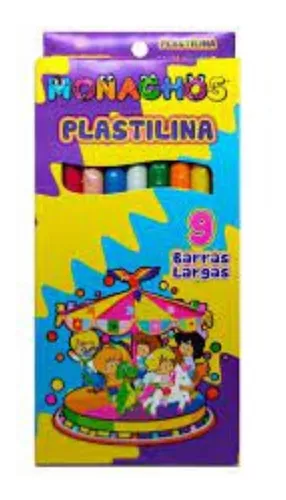 PLASTILINA MONACHOS 9 BARRAS LARGAS