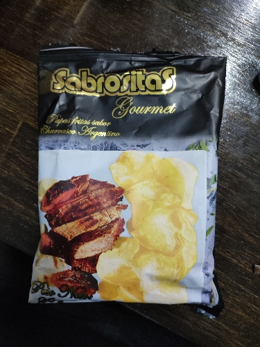 Papas sabor churrasco, pizza,  hamburgueza SABROSITAS 26grs